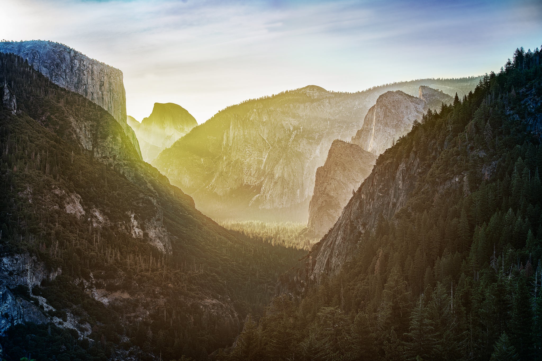 A fine art landscape photograph titled "The Valley Awakens" by Cameron Dreaux of Dreaux Fine Art.